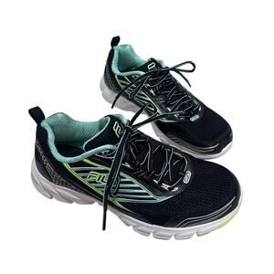 FILA Women's Running Sneaker Size 10 Black Teal 5SR20966-042 Athletic Streetwear